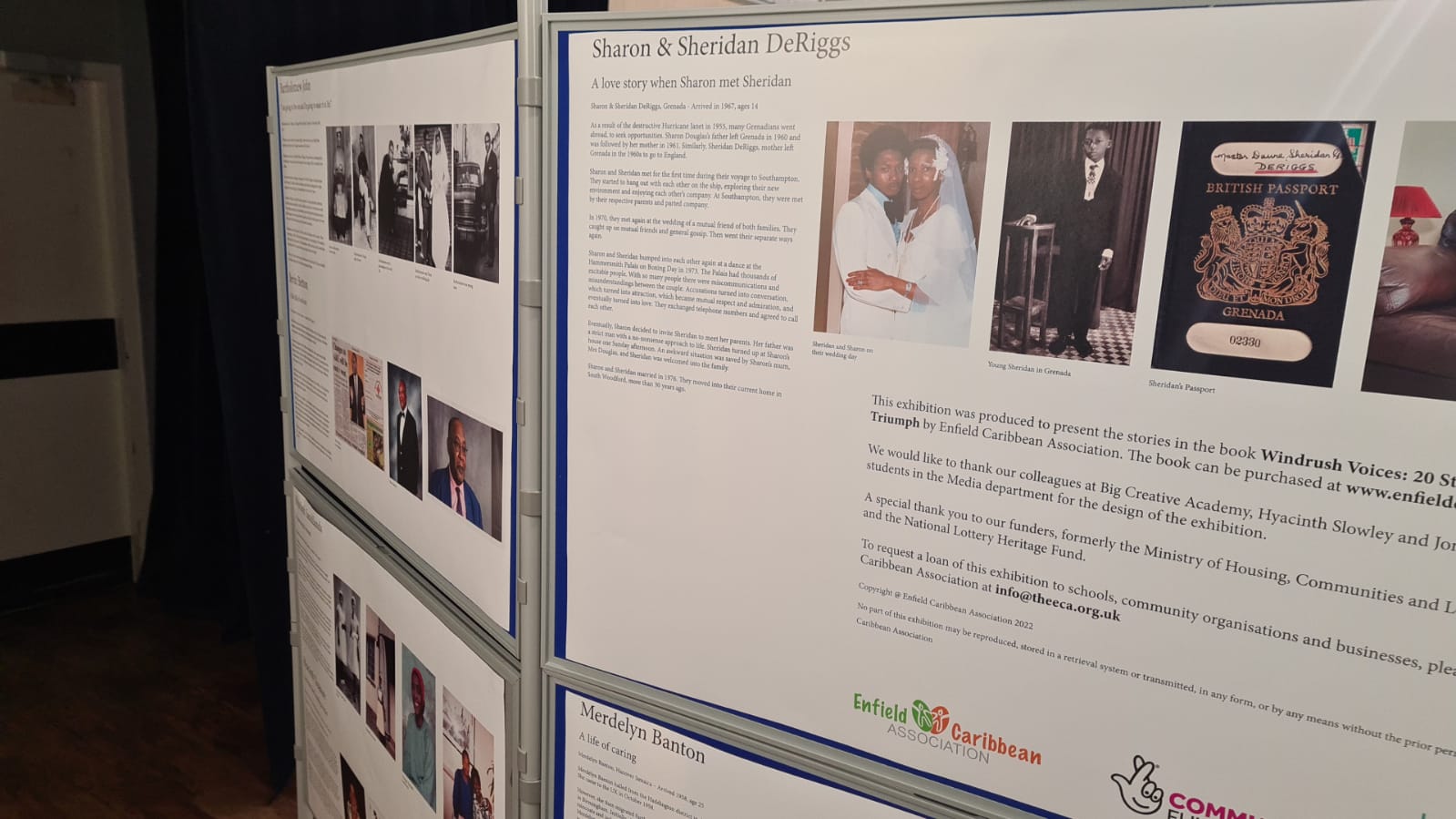 Windrush Voices Exhibition at Enfield's Culture Palace